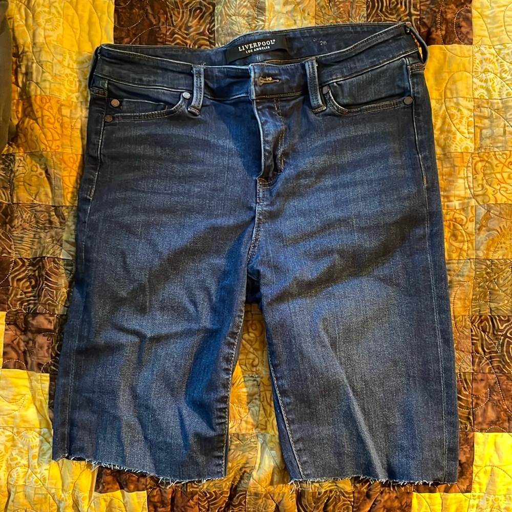DIY project shorts Liverpool jeans